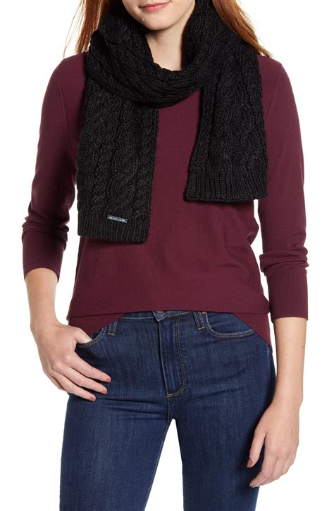 michael michael kors cable knit scarf|Michael Kors scarf women.